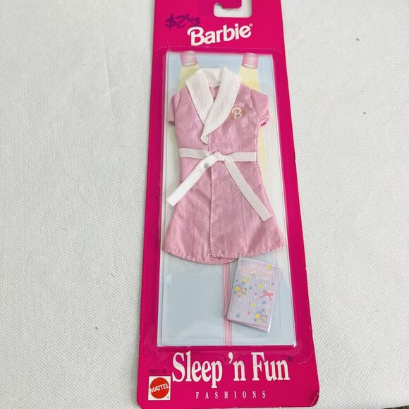 5 for $25| Barbie Sleep 'N Fun Fashion 1997 68021 Pink Robe and Diary Mattel - Picture 2 of 6